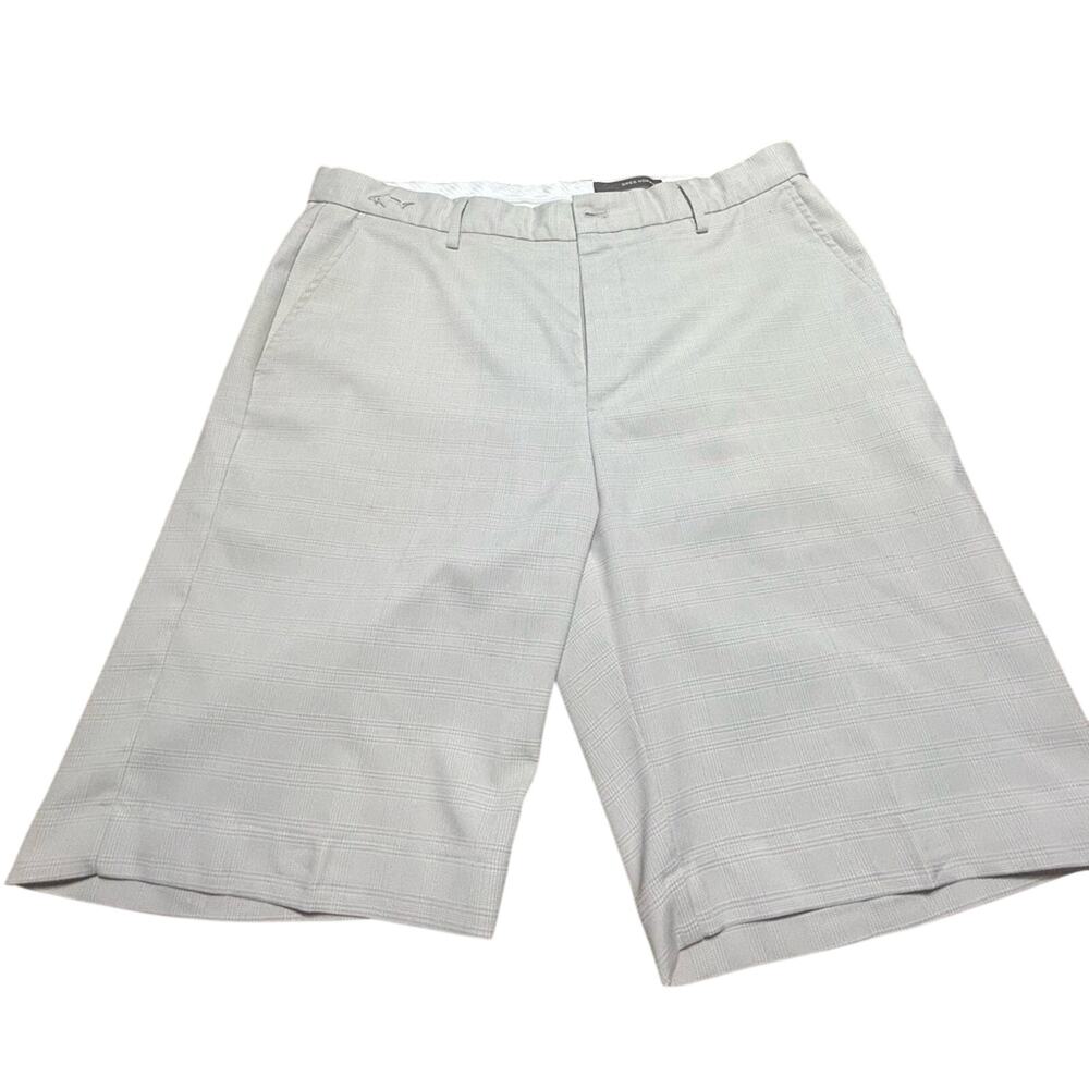 Greg Norman Collection Cream Flat Front Shorts